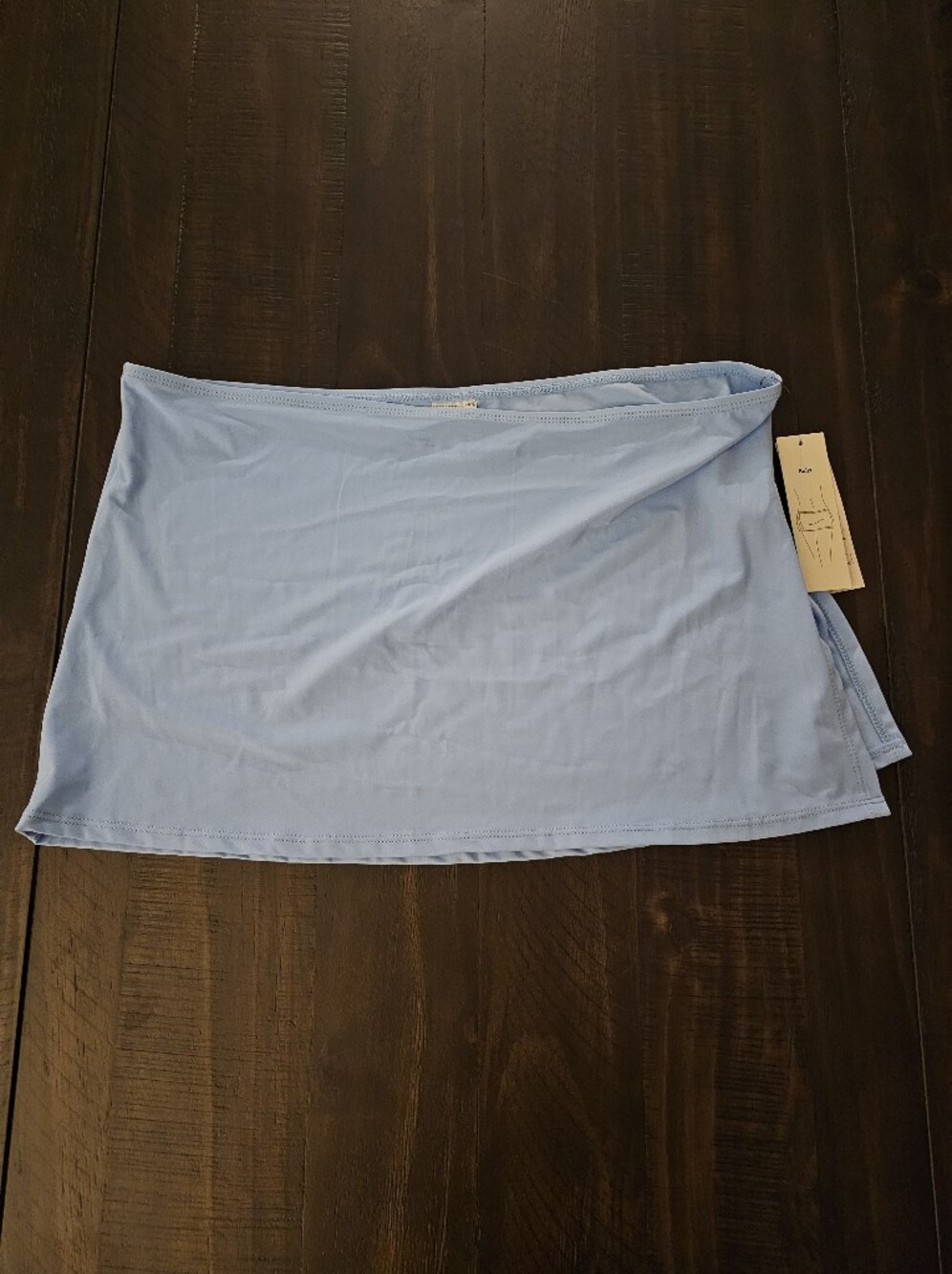 No Boundaries Light Blue Swim Coverup Skirt